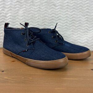 Ben Sherman Mens Bristol Chukka Sneaker Blue Denim Size 10.5 Preppy Comfort Shoe